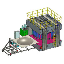 Extrémité finie hydraulique de SHUIPO configurant la machine / machine de fabrication de tête de réservoir